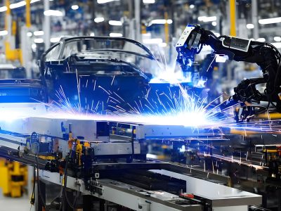 laser welding robot in automotive manufacturing