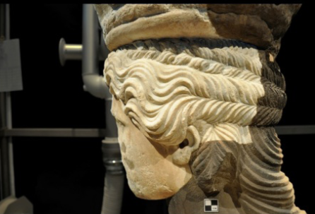 Laser cleaning of ancient sculptures