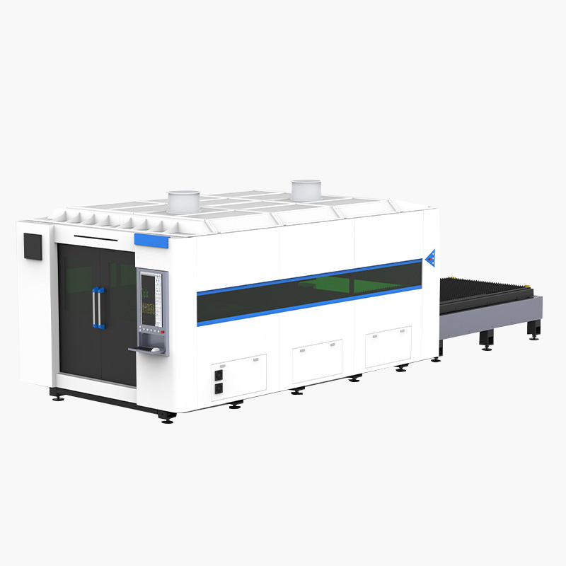 high power industrial enclosed fiber laser cutting machine