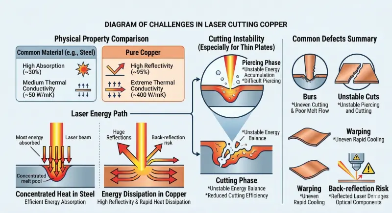 Why Is Copper Difficult to Cut with a Laser