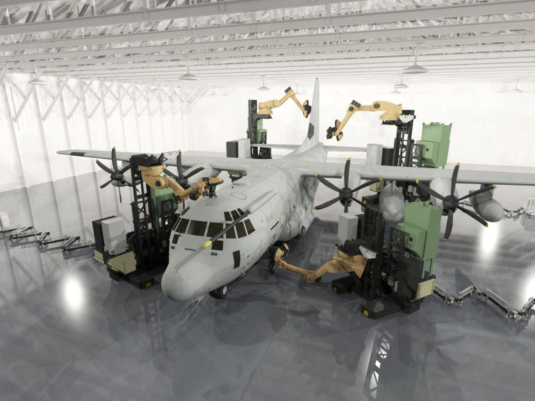 laser paint remove plane by laser cleaning robot