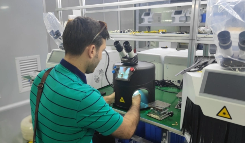Learning to operate a jewelry laser welding machine